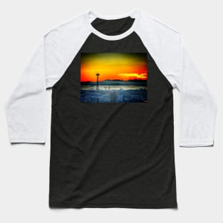 Seattle sunset Baseball T-Shirt